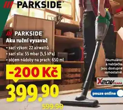 Lidl Parkside aku ruční vysavač nabídka