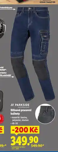 Lidl Džínové pracovní kalhoty nabídka