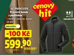 Lidl Parkside pracovní bunda s podšívkou nabídka