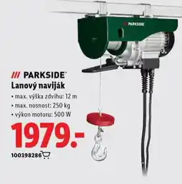 Lidl Parkside lanový naviják nabídka