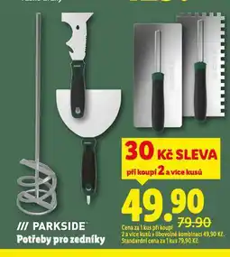 Lidl Parkside potřeby pro zedníky nabídka
