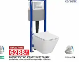 Merkury Market Podomítkový wc set mesto city square nabídka