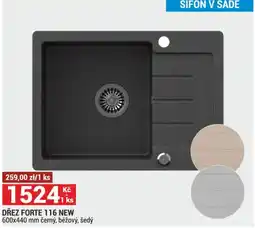 Merkury Market Dřez forte 116 new nabídka