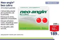 Benu Neo-anginⓇ bez cukru nabídka