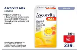 Benu Ascorvita Max nabídka