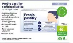 Benu Probio pastilky s příchutí jablka nabídka