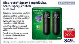 Benu Nicorette® Spray 1 mg/dávka, orální sprej, roztok nabídka