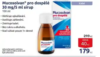 MucosolvanⓇ pro dospělé 30 mg/5 ml sirup