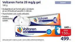 Benu Voltaren Forte 20 mg/g gel nabídka