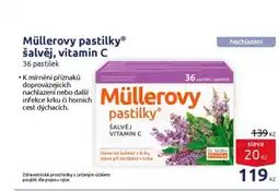 Benu Müllerovy pastilky šalvěj, vitamin C nabídka