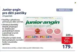 Benu Junior-angin pro děti pastilky nabídka