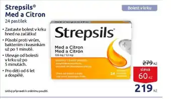 Strepsils Med a Citron