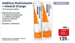 Benu Additiva Multivitamin + mineral Orange nabídka