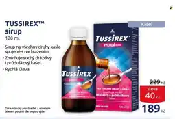 Benu TUSSIREX sirup nabídka