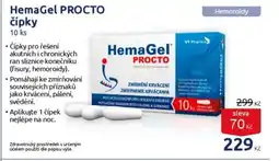 Benu HemaGel Procto čípky nabídka