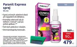 Benu Paranit Express sprej nabídka