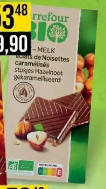 Carrefour Bio Mléčná čokoláda