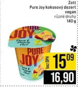 Jip ZOTT Pure Joy kokosový dezert vegan nabídka