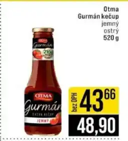 Jip OTMA Gurmán kečup nabídka
