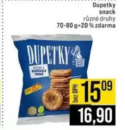 Jip Dupetky snack nabídka