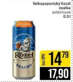 Jip Velkopopovický Kozel nealko nabídka