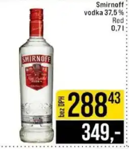 Jip Smirnoff vodka 37,5% nabídka