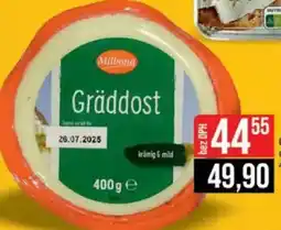 Jip Milbona Gräddost dánský sýr 68% nabídka