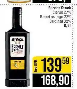 Jip Fernet Stock Citrus 27% Blood orange 27% Original 35% nabídka