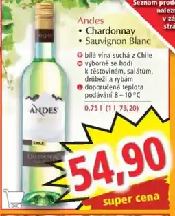 Norma Andes Chardonnay nabídka