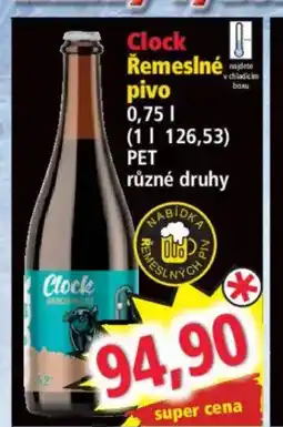 Norma Clock Řemeslné pivo nabídka