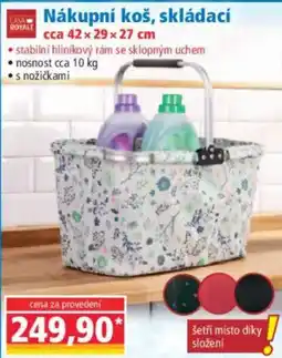 Norma Nákupní koš, skládací nabídka