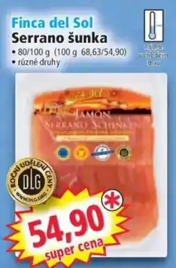 Norma Finca del Sol Serrano šunka nabídka