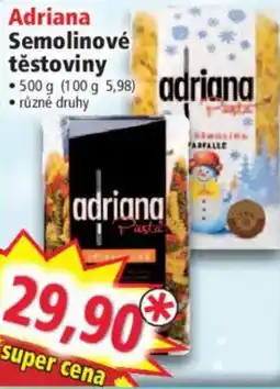 Norma Adriana Semolinové těstoviny nabídka