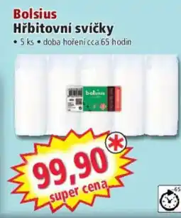 Norma Bolsius Hřbitovní svíčky nabídka