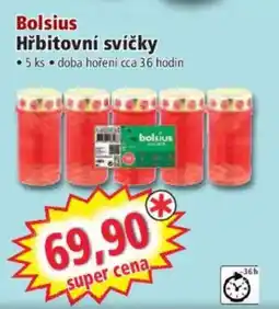 Norma Bolsius Hřbitovní svíčky nabídka