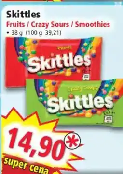 Norma Skittles Fruits / Crazy Sours / Smoothies nabídka