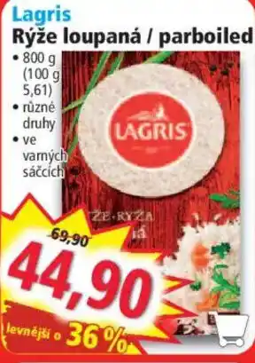 Norma Lagris Rýže loupaná / parboiled nabídka