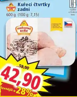 Norma Kuřecí čtvrtky zadní nabídka