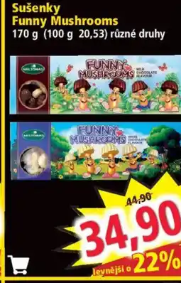 Norma Sušenky Funny Mushrooms nabídka