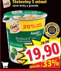Norma Těstoviny 5 minut nabídka
