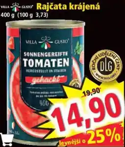 Norma Rajčata krájená nabídka
