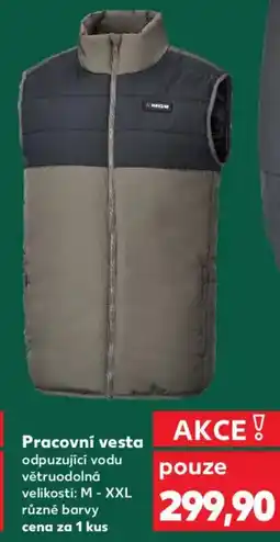 Kaufland Pracovní vesta odpuzující vodu nabídka