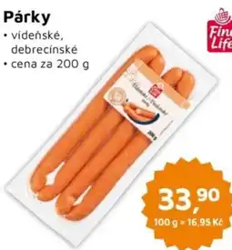 Můjobchod Fine Life Párky nabídka