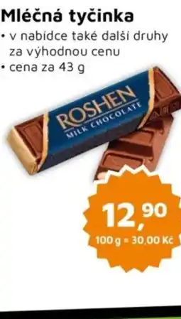 Můjobchod Mléčná tyčinka nabídka