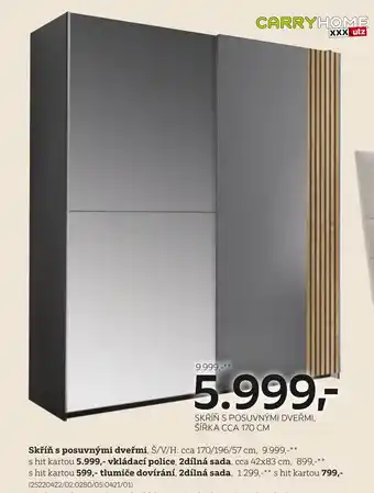 Skříň s posuvnými dveřmi