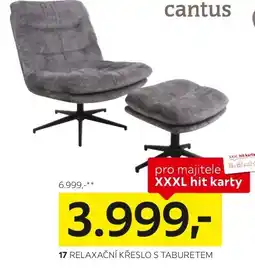 XXXLutz Relaxační křeslo s taburetem nabídka