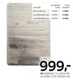 XXXLutz Koberec s vysokým vlasem nabídka