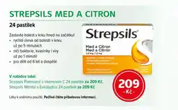 mojelekarna.cz Strepsils med a citron nabídka