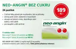 mojelekarna.cz Neo-Angin Bez cukru nabídka