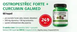 mojelekarna.cz Ostropestřec forte + Curcumin galmed nabídka